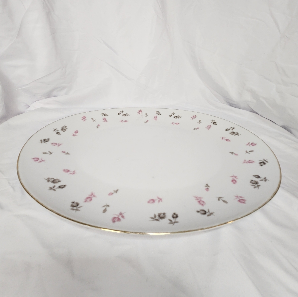 Oval Floral Serving Platter